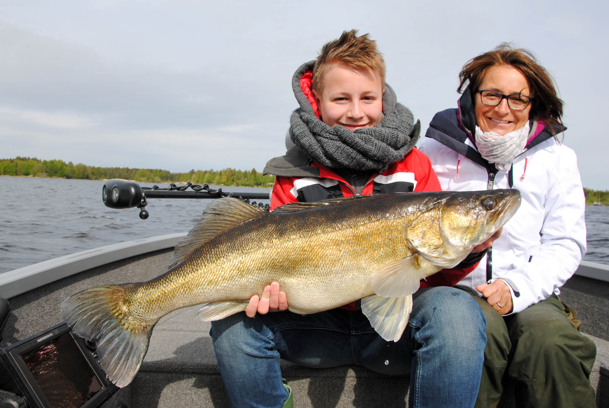 Riesen Zander in Schweden mit Angelguide